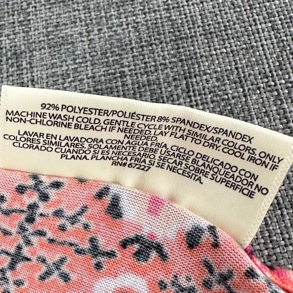 Bobbie Brooks Babydoll Top Pink Tan Orange White Black Small 3/4th Bell Sleeves - Picture 7 of 12